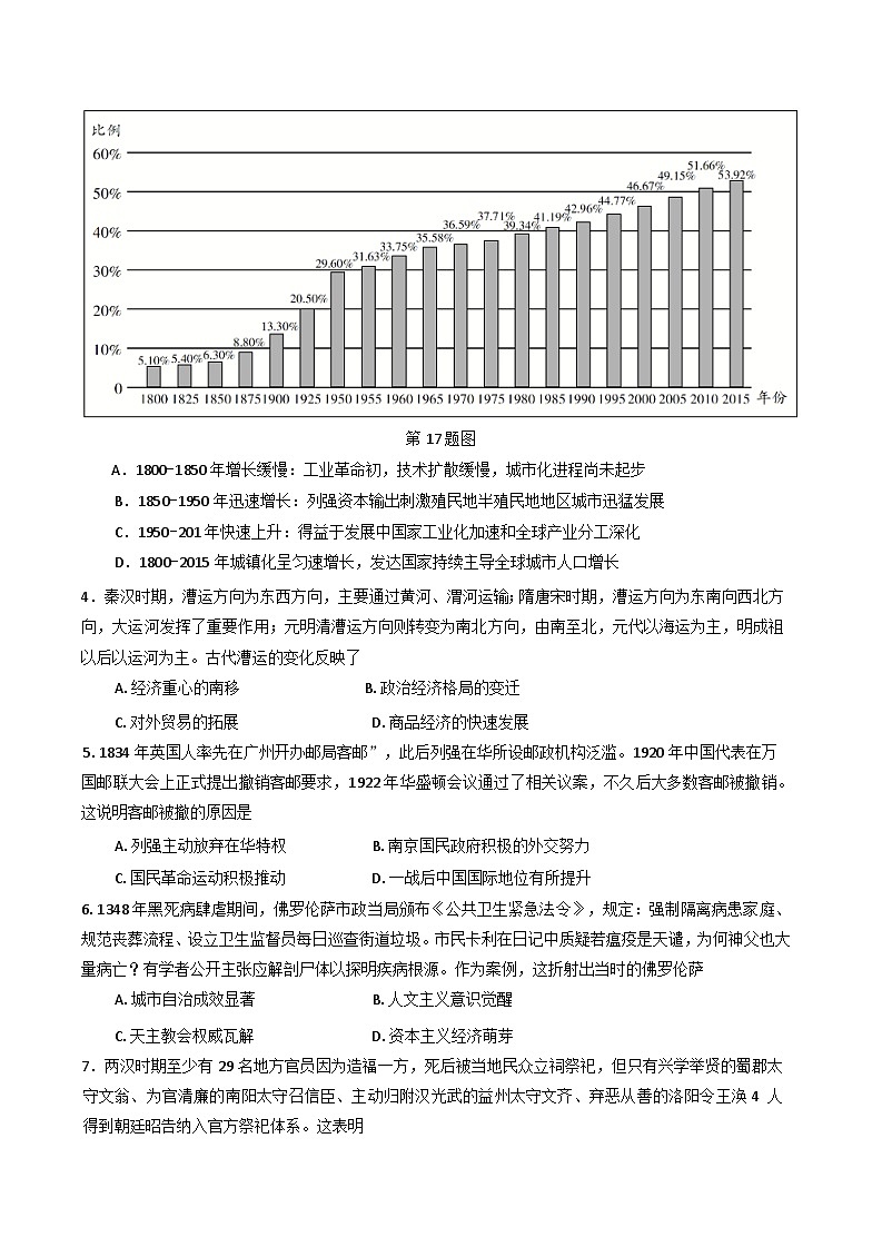 四川省射洪中学校2024-2025学年高二下学期期末考试历史试题（含答案）第2页