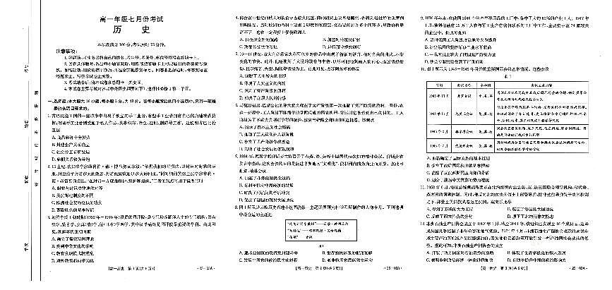 高一历史(1)第1页