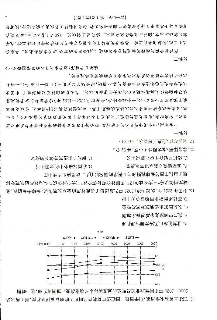 历史-河南省新乡市2024-2025学年下学期高一期末考试（25-574A）试题+答案第3页