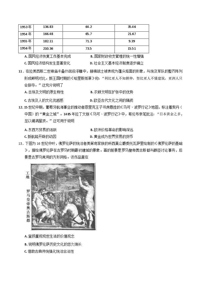 河南省安阳市滑县部分学校2024-2025学年高二下学期期末测评历史试卷（含解析）第3页