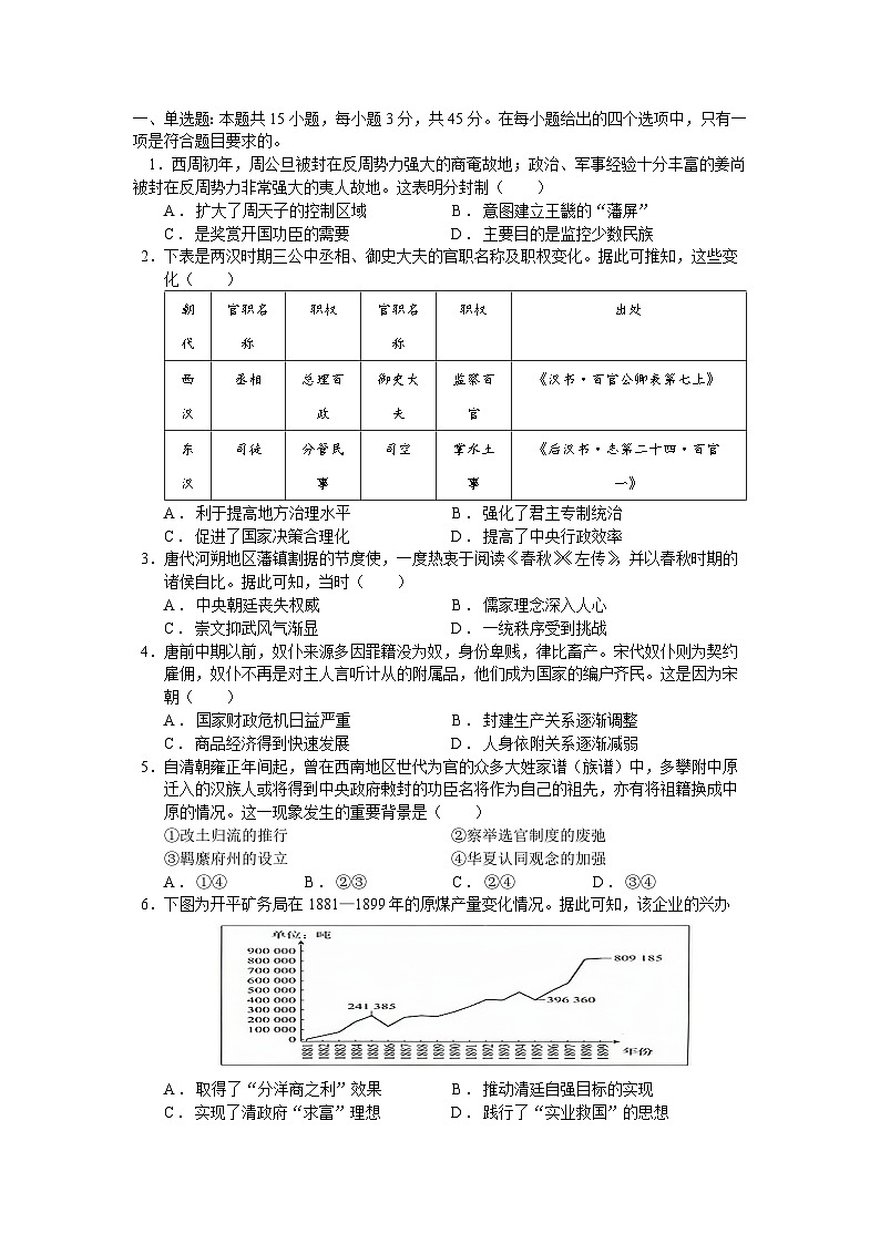 湖北省武汉市2024_2025学年高三历史上学期12月模拟考试试题第1页