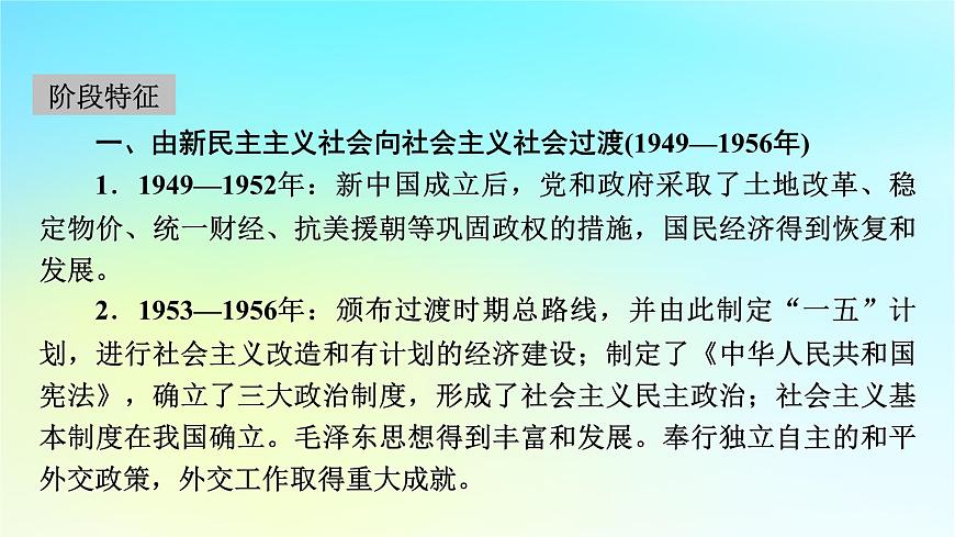 2026届高考历史一轮总复习中外历史纲要上板块3中国现代史第8单元第20讲中华人民共和国成立和向社会主义的过渡课件第4页
