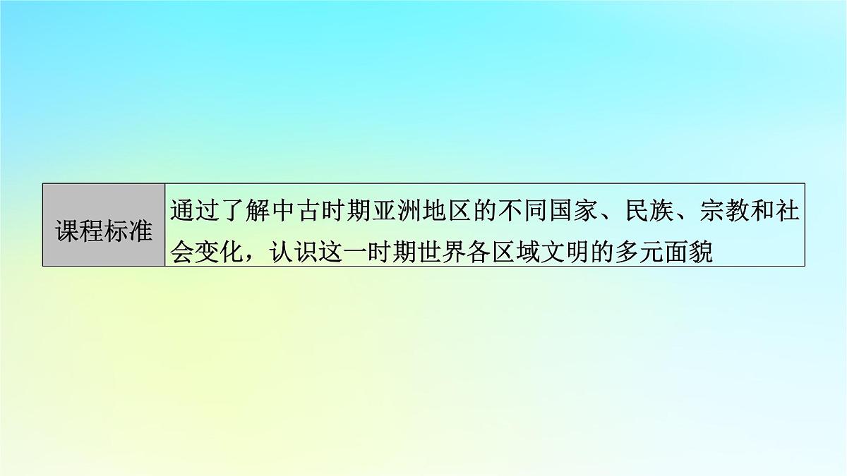 2026届高考历史一轮总复习中外历史纲要下板块4世界古代史第9单元第26讲第1课时中古时期的亚洲课件第5页