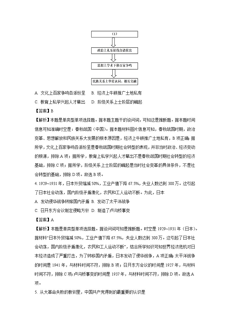 2025年广西壮族自治区高中学业水平合格性考试模拟（二）历史试卷（解析版）第2页