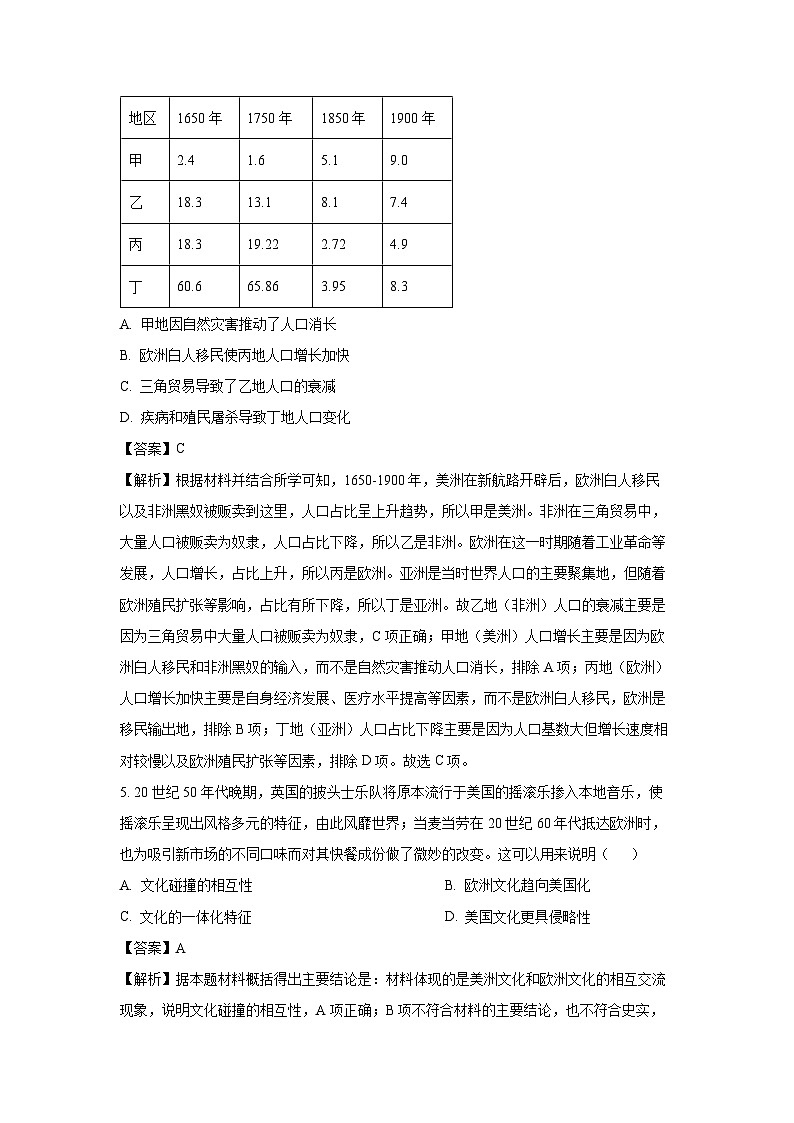 河北省邯郸市2024-2025年高二下学期第二次月考历史试卷（解析版）第3页
