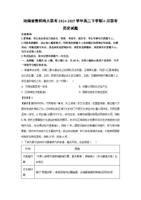 河南省青桐鸣大联考2024-2025学年高二下学期下6月联考历史试卷（解析版）