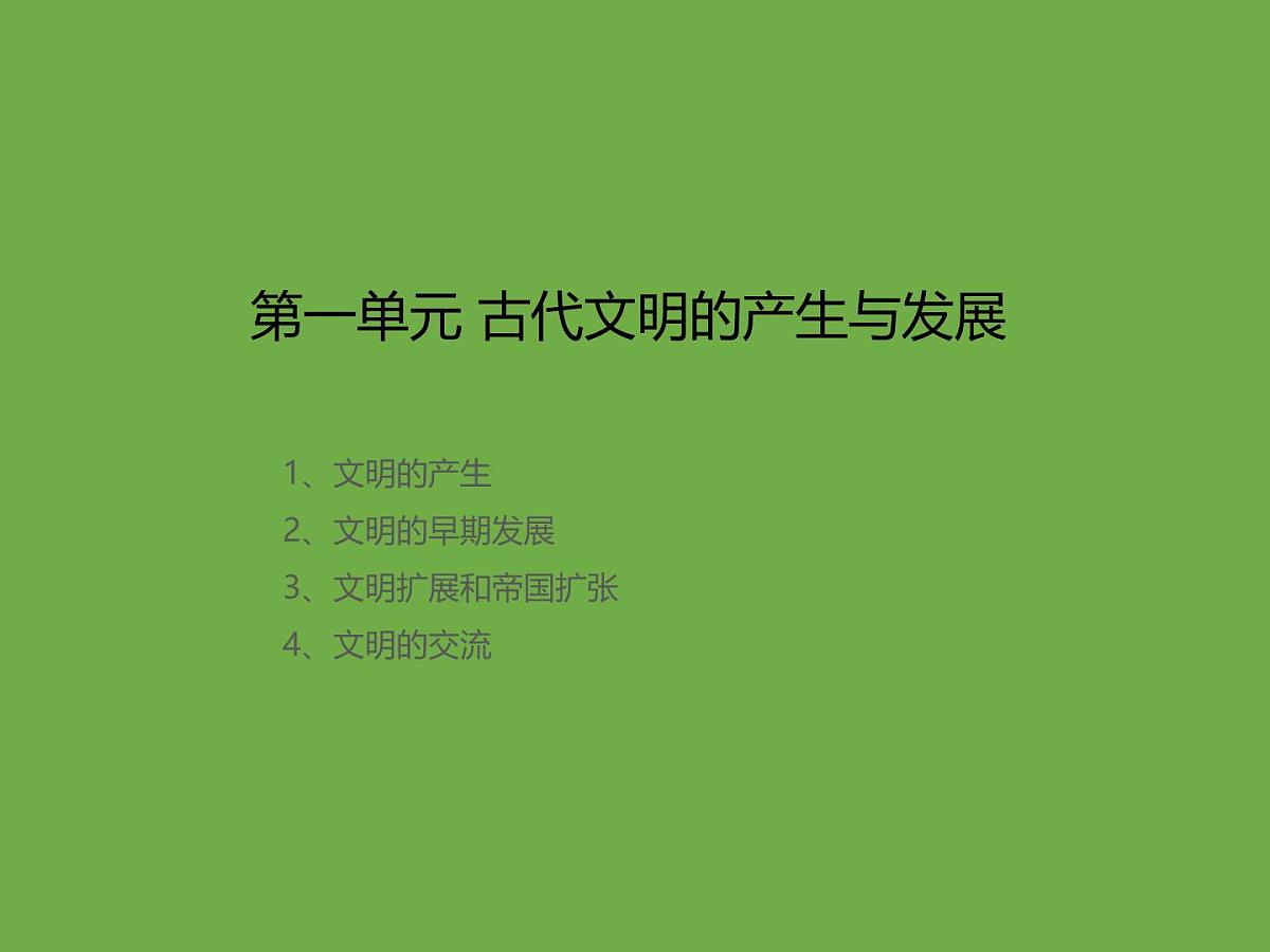 课件：2025北京市高一历史合格考单元复习考点分析和真题分解（纲要下）第4页