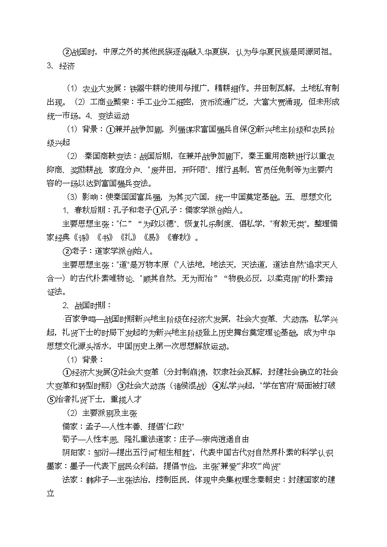提纲：2025年高中历史学业水平考试知识点汇编第2页
