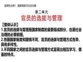 高中历史选择性必修一一轮复习课件：第二单元官员的选拔与管理（15页）