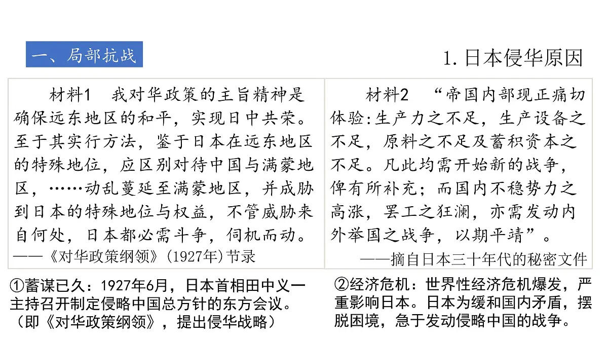 高考历史一轮复习课件十六 中华民族的抗日战争第7页