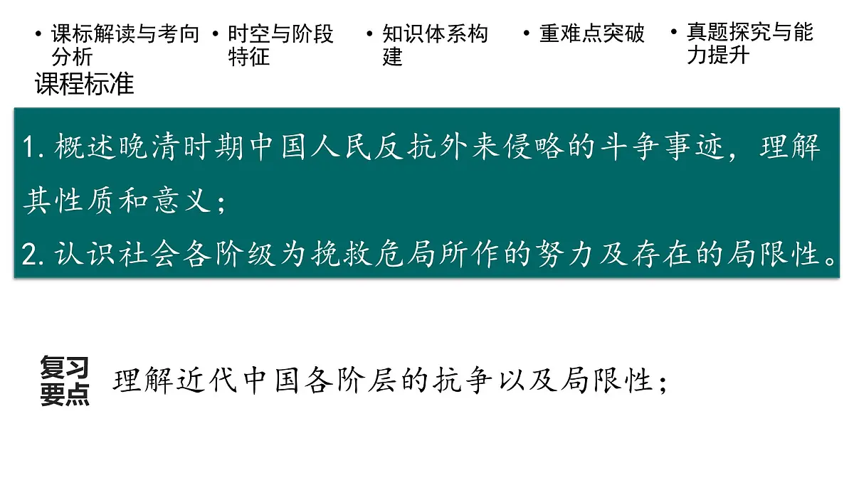 高考历史一轮复习课件十一 国家出路的探索和挽救民族危亡的斗争第3页