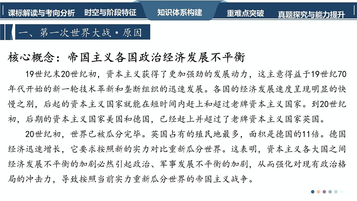 高考历史一轮复习课件二十八 第一次世界大战与战后国际秩序第8页