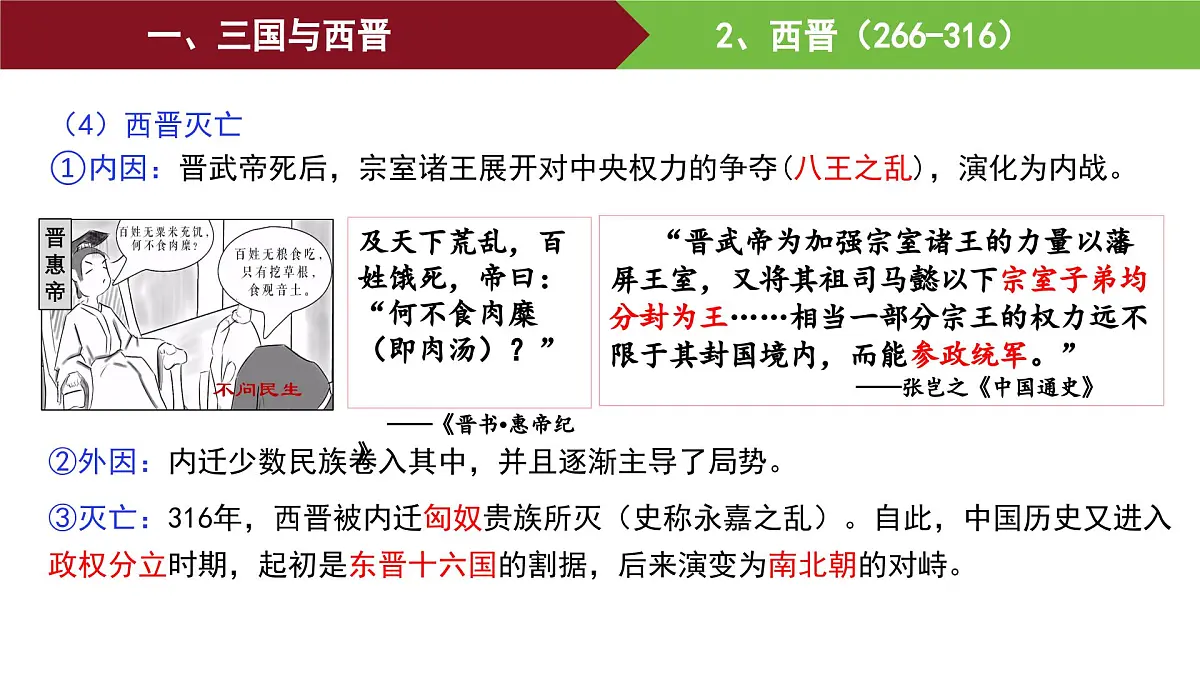 第5课 三国两晋南北朝的政权更迭与民族交融 课件--2025-2026学年高一上学期统编版必修中外历史纲要上第6页