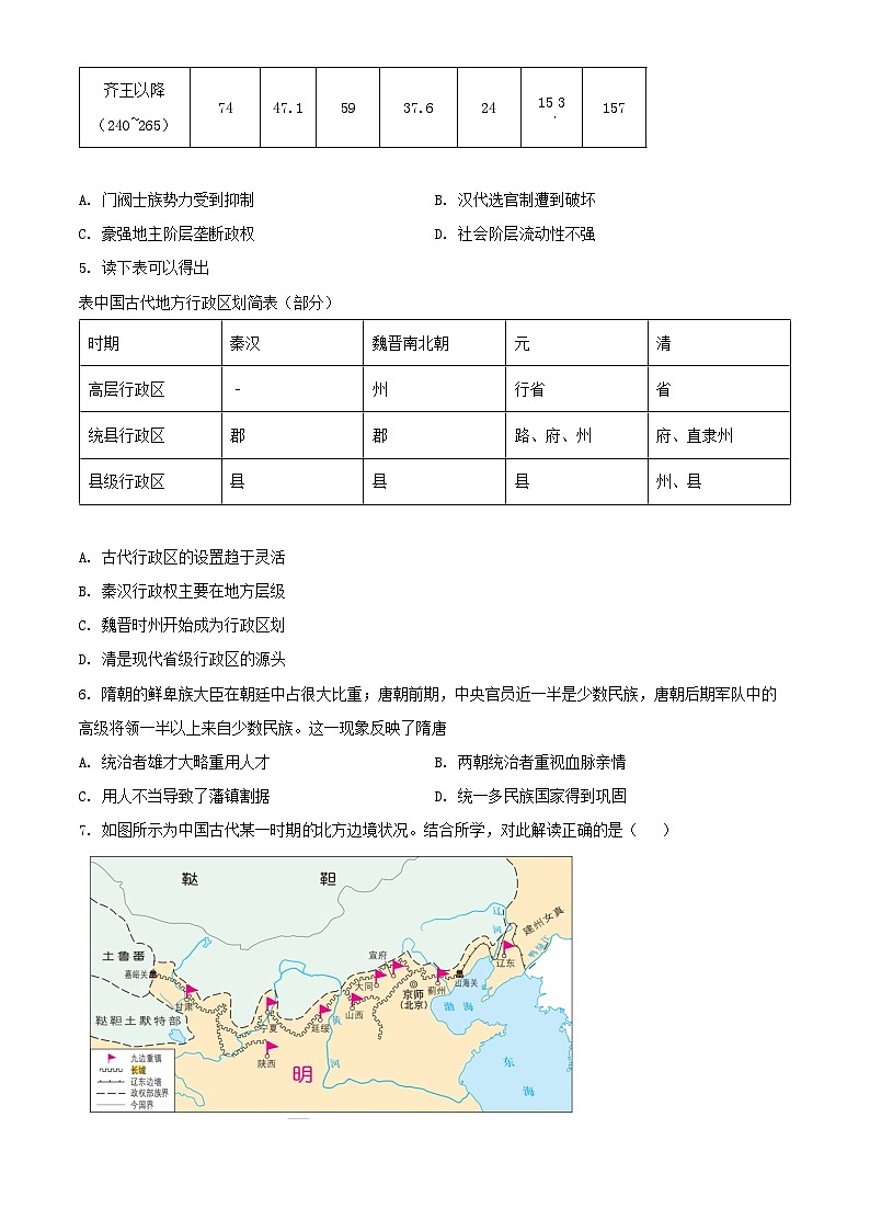 江苏省海安市2024_2025学年高二历史上学期10月月考试题第2页