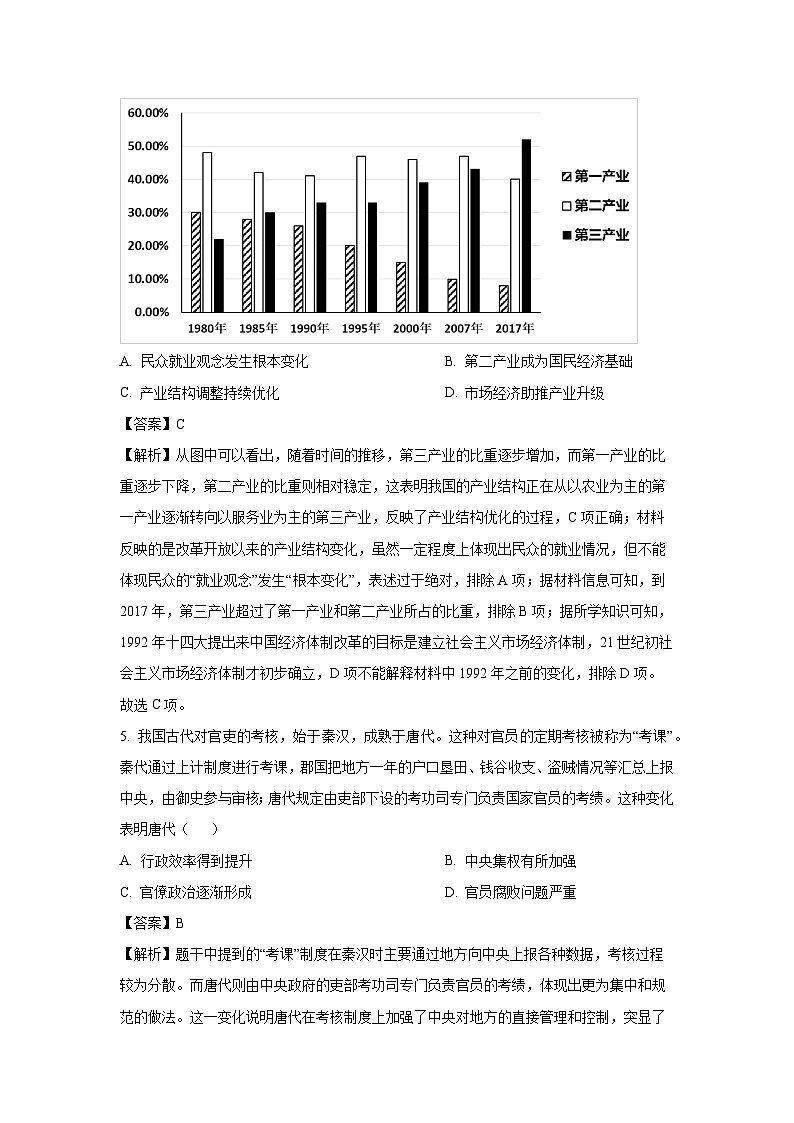 山西省阳泉市阳泉市三校联考2024-2025学年高二上学期期中考试历史试卷（解析版）第3页