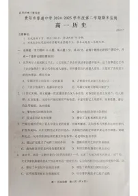 贵州省贵阳市普通高中2024-2025学年高一下学期期末考试 历史试卷