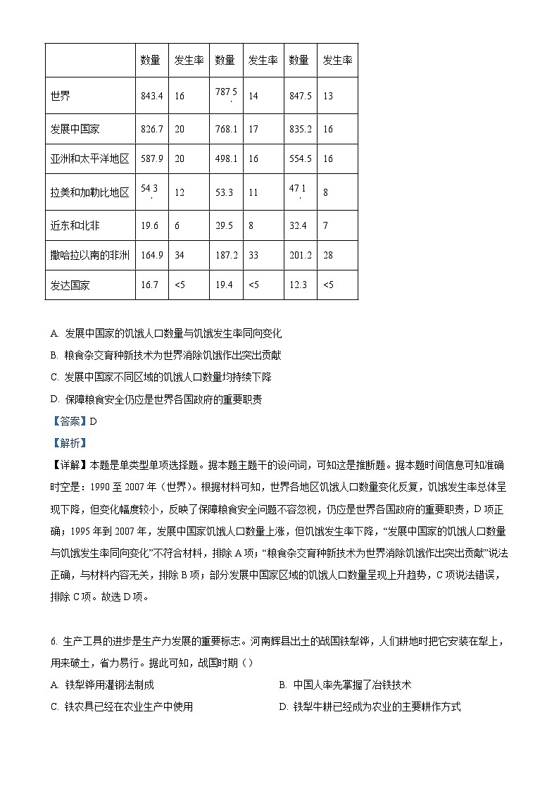 2024—2025学年度天津市第一中学高二下学期期中考试历史试题（含答案）第3页