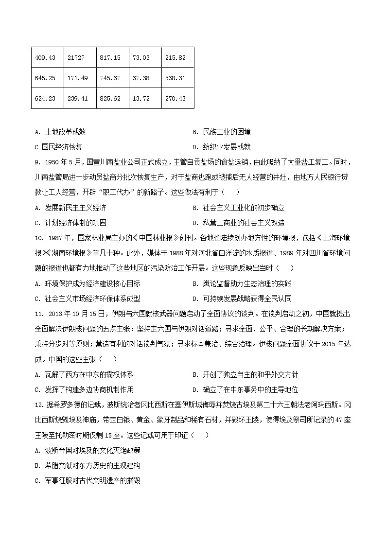 广东省2026届高三上学期8月开学联考历史试卷（含答案）第3页