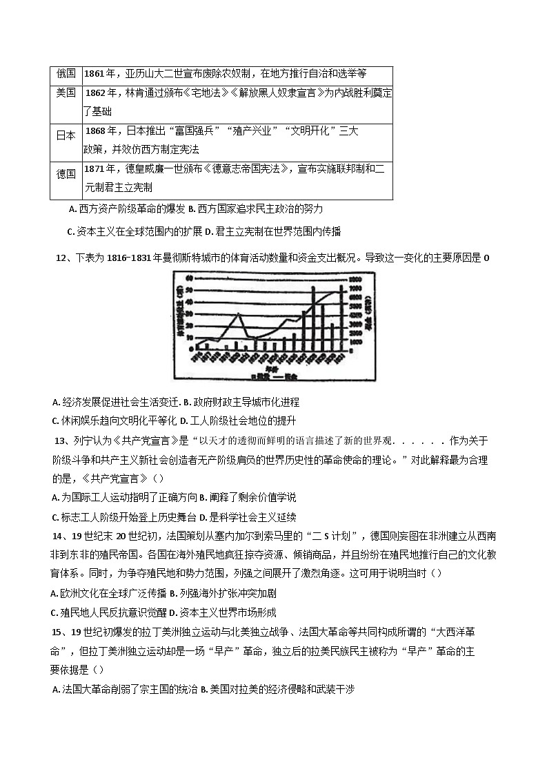 安徽省淮南第二中学2025-2026学年高二上学期开学检测历史试题（含答案）第3页