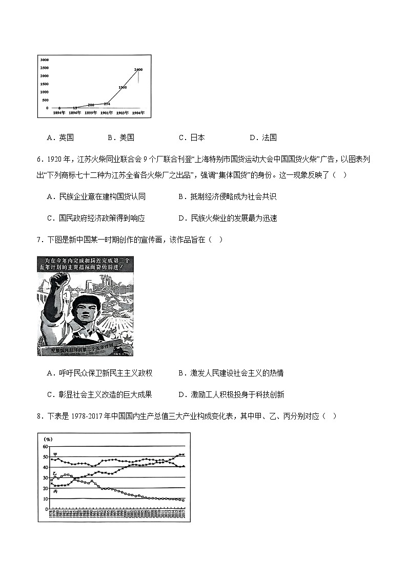 江苏省南通市海安市2026届高三上学期期初学业质量监测历史试卷（含答案）第2页