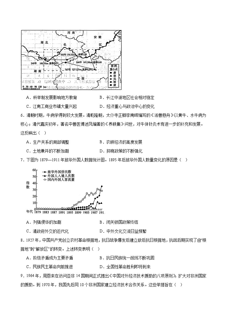 山东省泰安市肥城市2026届高三上学期开学考试历史试卷（含答案）第2页