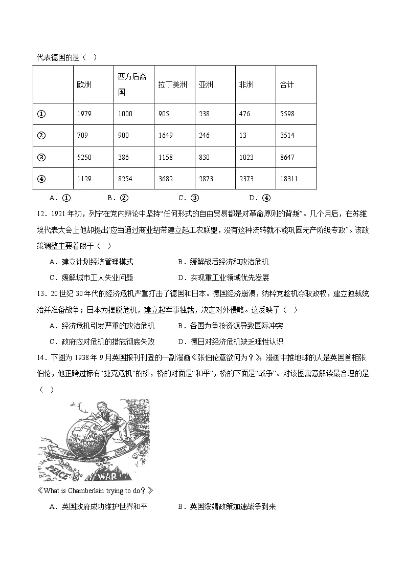 2025上饶高一下学期期末考试历史含答案第3页