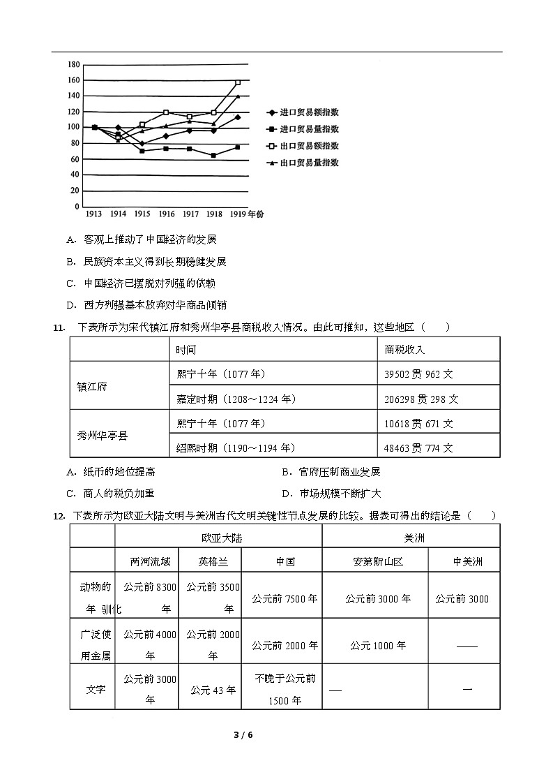 湖南省长沙市岳麓实验中学2024-2025学年高二下学期7月期末考试历史试卷第3页