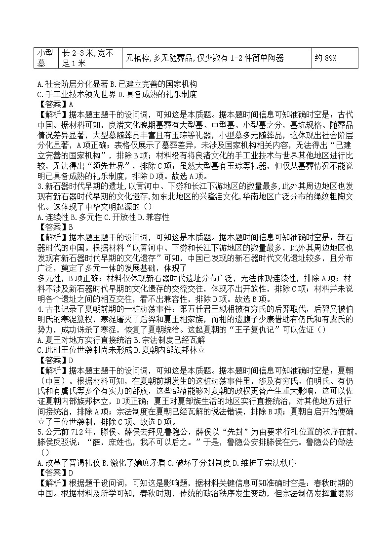 2025-2026学年度山西省太原市山西大学附属中学校高一上学期10月月考历史试题（解析版）第2页