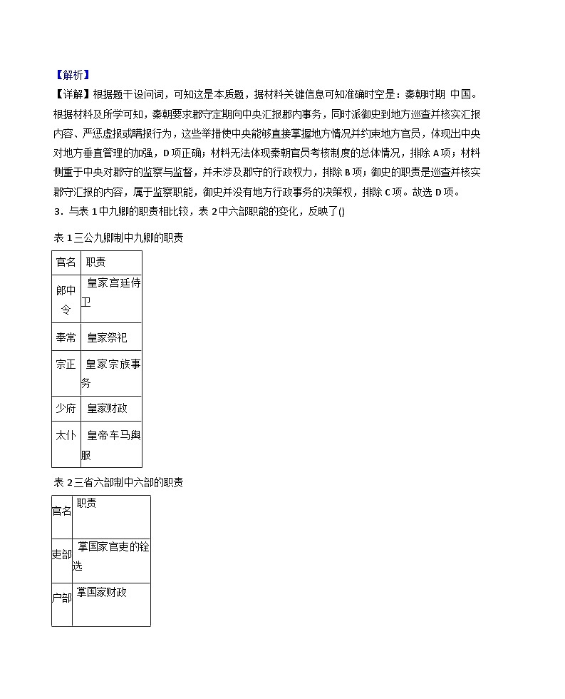四川省巴中市南江县实验中学2025-2026学年高二上学期10月月考历史试题（解析版）第2页