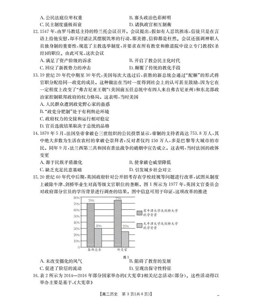 河南省南阳地区2025-2026学年高二上学期10月考试历史试卷第3页