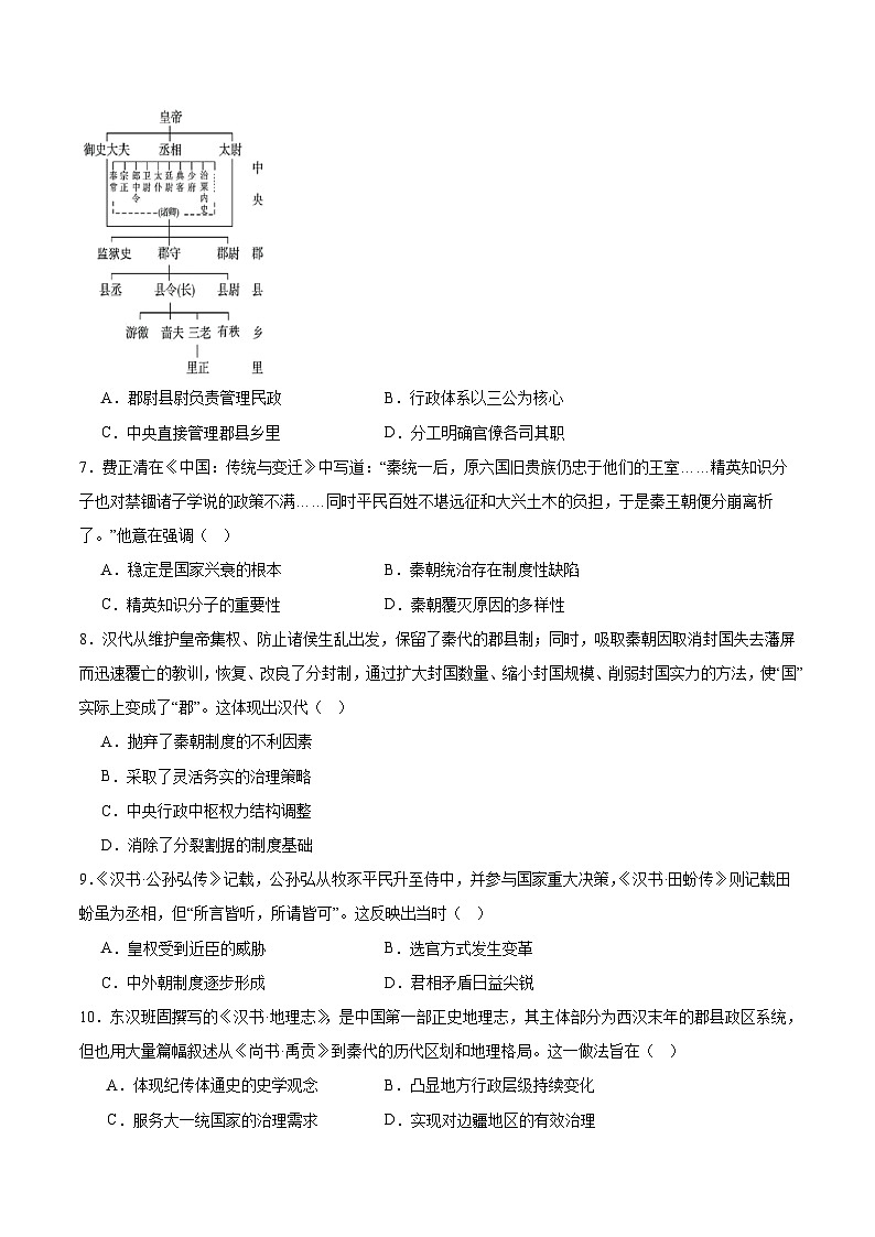 山东省临沂市临沭第一中学等校2025-2026学年高一上学期10月联考试题 历史 Word版含答案含答案解析第2页