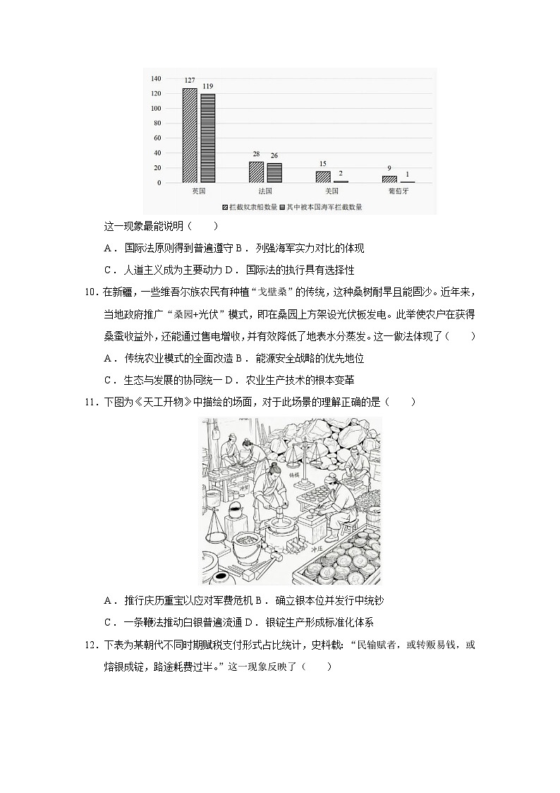2025—2026学年度河北省部分地区高二上学期11月阶段性测试历史试题（含答案）第3页