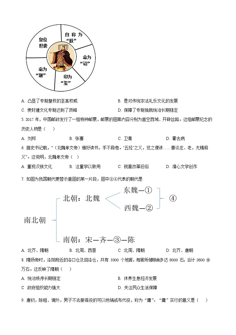 湖南省岳阳市平江县颐华高级中学2025-2026学年高一上学期11月期中考试历史试卷第2页