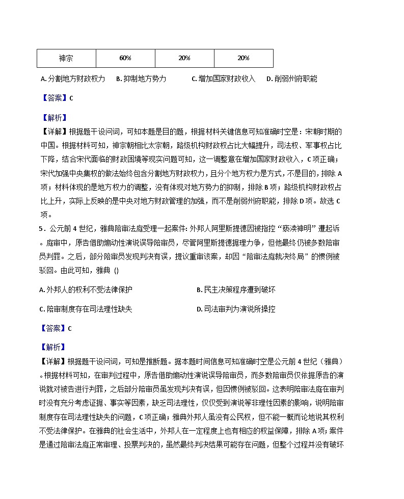 四川省泸州市高级中学校2025-2026学年高二上学期第一次月考历史试题（含解析）第3页