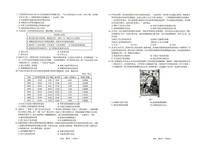 河北省唐山市十校2025-2026学年高三上学期12月期中考试历史试题 河北省唐山市十校2025-2026学年高三上学期12月期中考试历史试题第2页