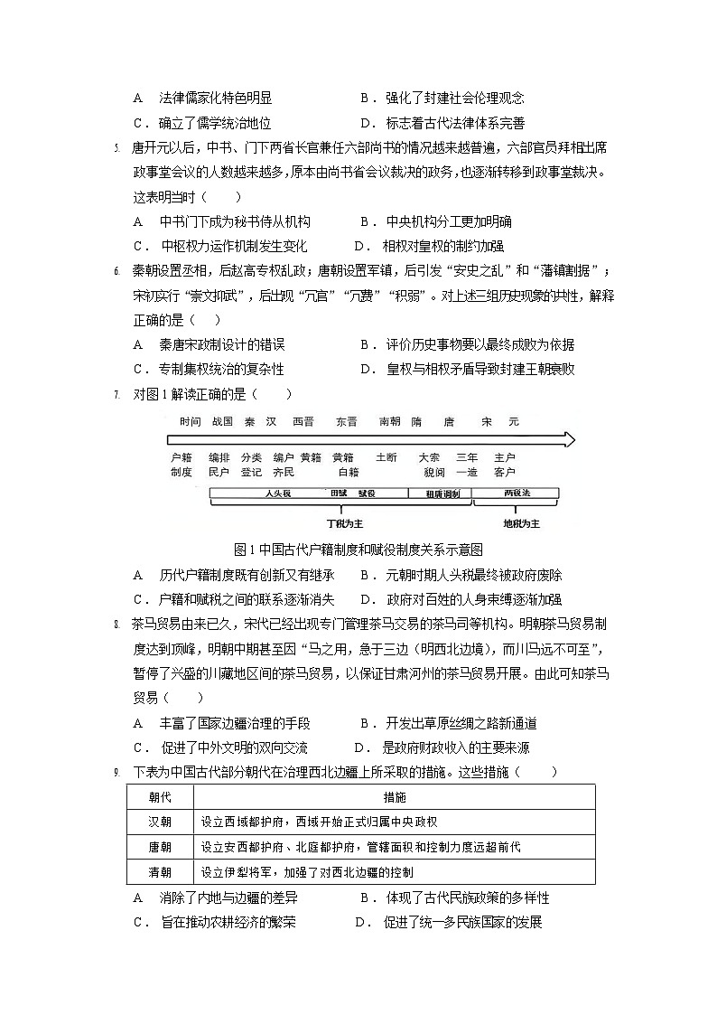广东省实验中学2025-2026学年高二上学期11月期中考试历史试卷第2页