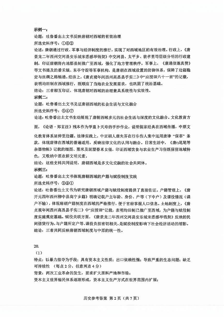 历史答案第2页