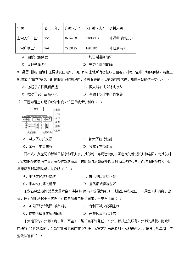 河北省保定市2025-2026学年高一上学期10月联考历史试卷（含答案）第2页