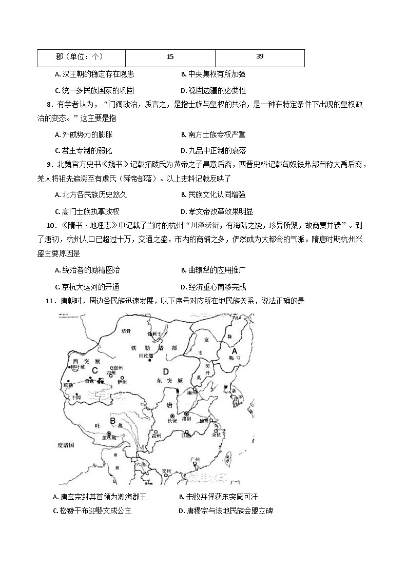 辽宁省辽南协作体2025-2026学年高一上学期期中考试历史试卷（含答案）第2页