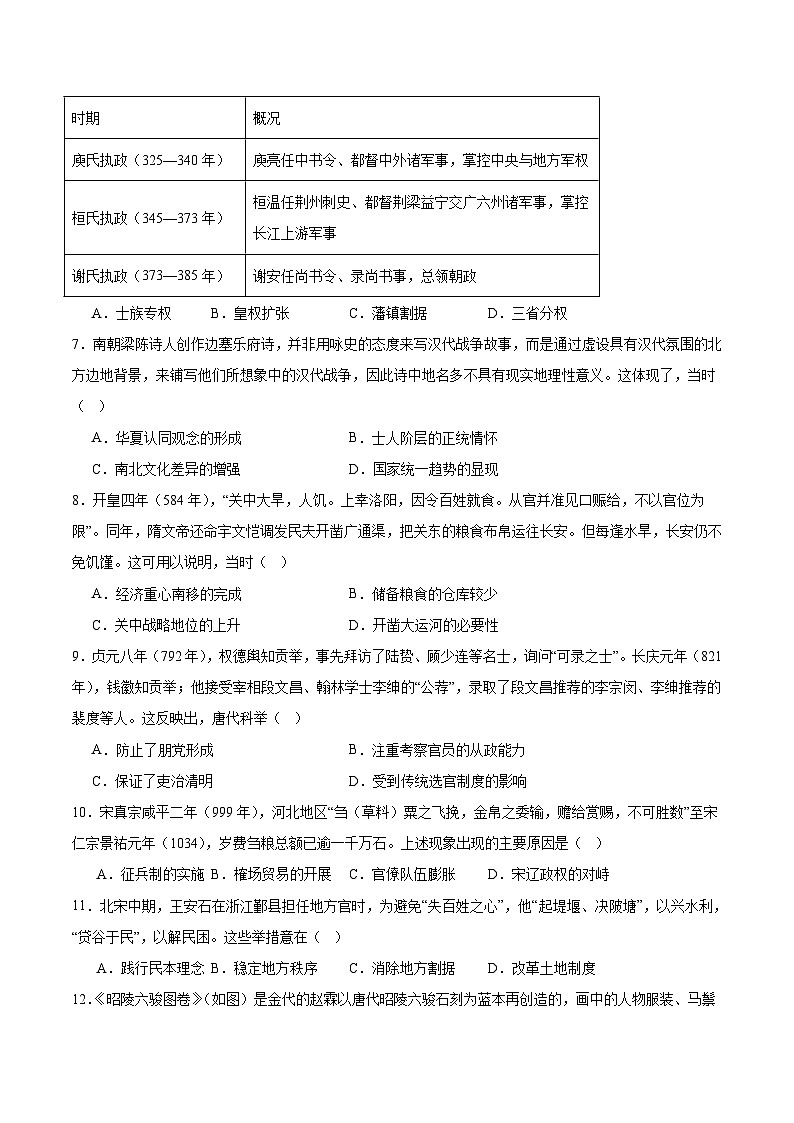 河北省2025-2026学年高一上学期大数据应用调研联合测评（Ⅲ）历史（B）试题（Word版附答案）第2页