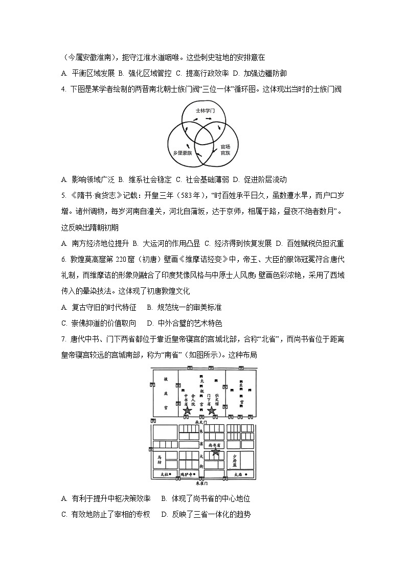 2025-2026学年湖南省衡阳市高一上学期12月月考历史试卷（学生版）第2页