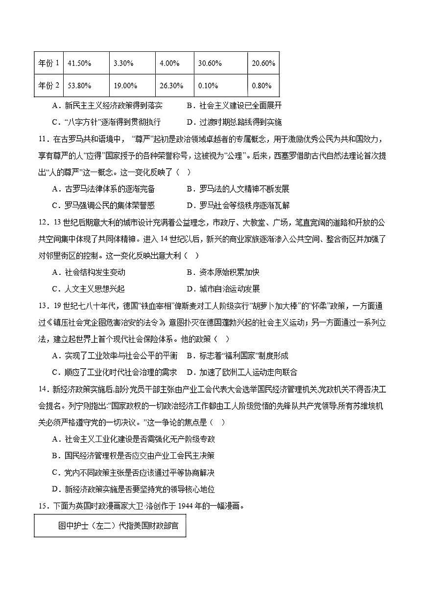 广西贵百河2025-2026学年高二上学期12月新高考月考测试历史试卷（含答案）第3页