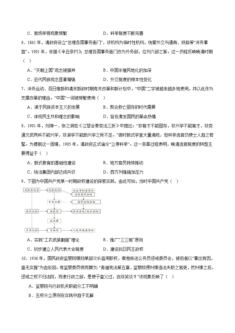 2026智学大联考・皖中名校联盟（合肥八中）高二上学期11月期中考试历史含答案第2页