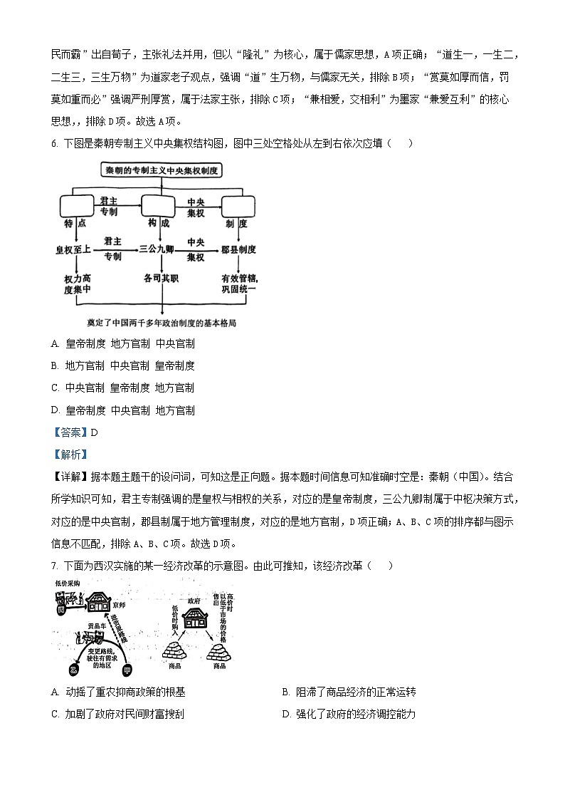 2025—2026学年度江西省南昌市第二中学高一上学期期中考试历史试题（含答案）第3页