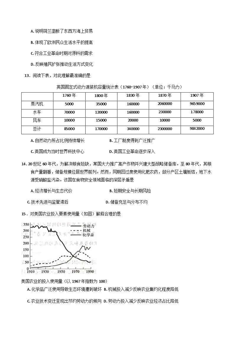 2025-2026学年度安徽省蚌埠市固镇县重点高中高二上学期1月联考历史试题（解析版）第3页