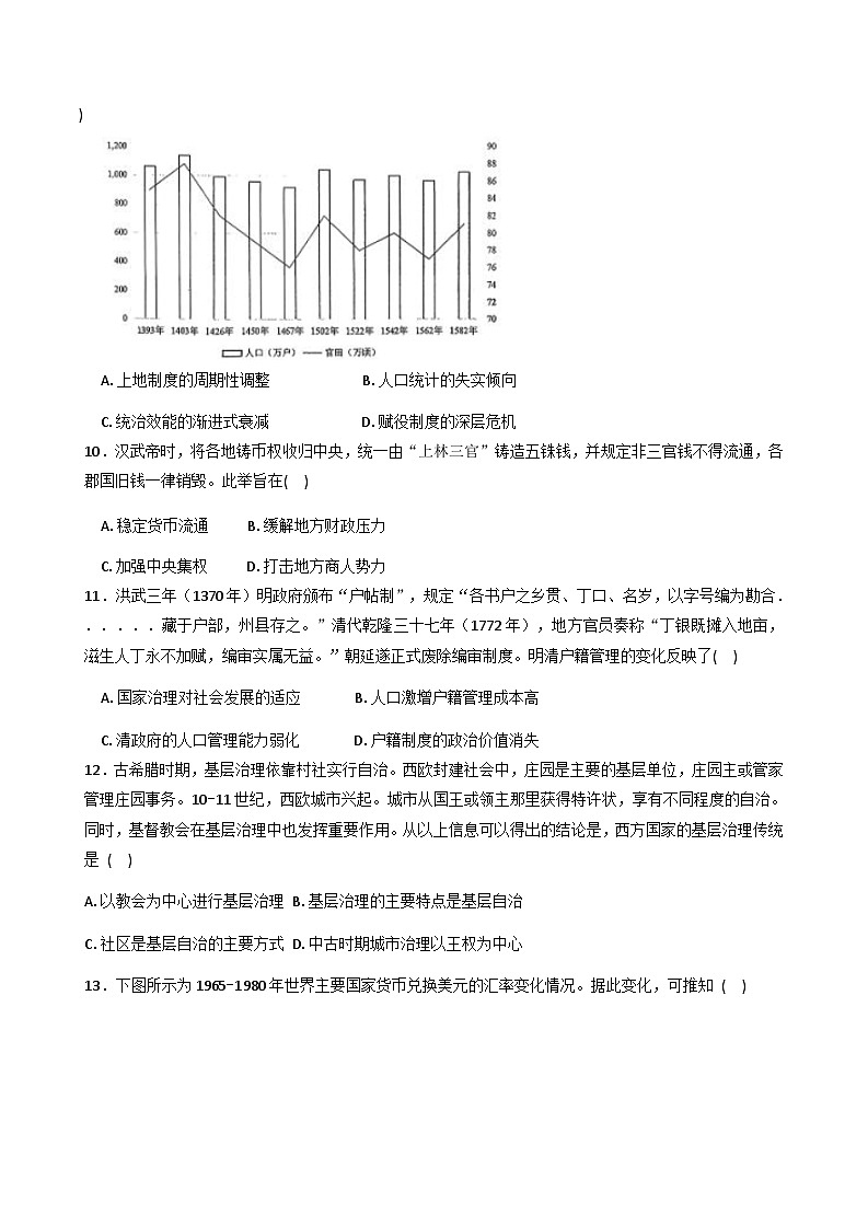2025—2026学年度安徽省阜南实验中学（阜南县教师进修学校）高二上学期第二次质量检测历史试题（解析版）第3页