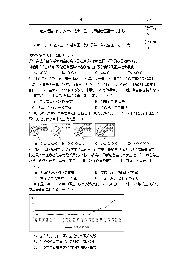 2025—2026学年度海南省文昌中学高二上学期第二次月考历史试题（解析版）第2页