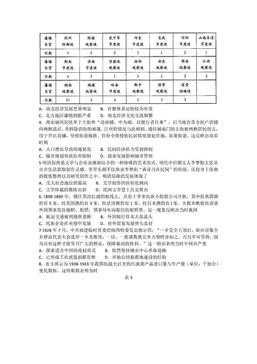 2025-2026学年河北省衡水市部分高中高三上学期期末考试历史试题（含答案）第2页