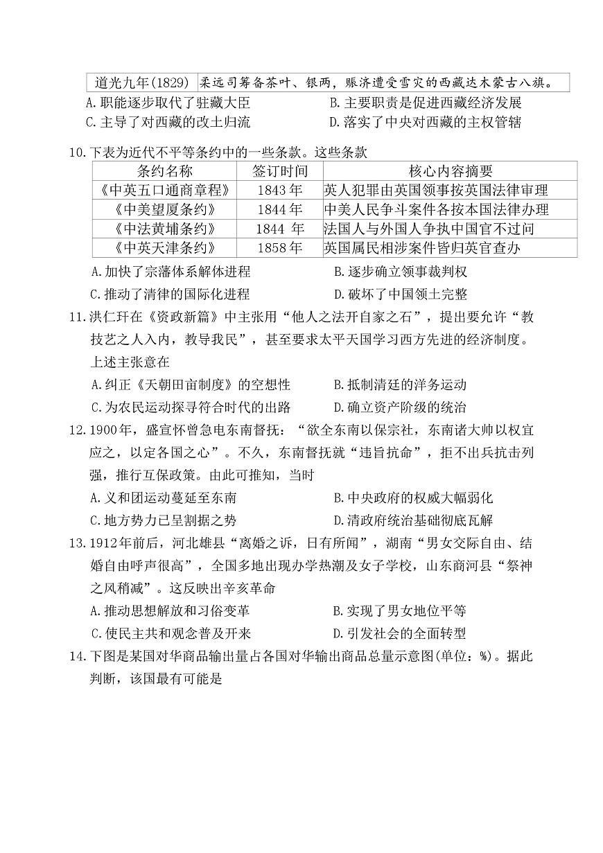 2025—2026学年度山东省部分高中高一上学期12月月考历史试题（解析版）第3页