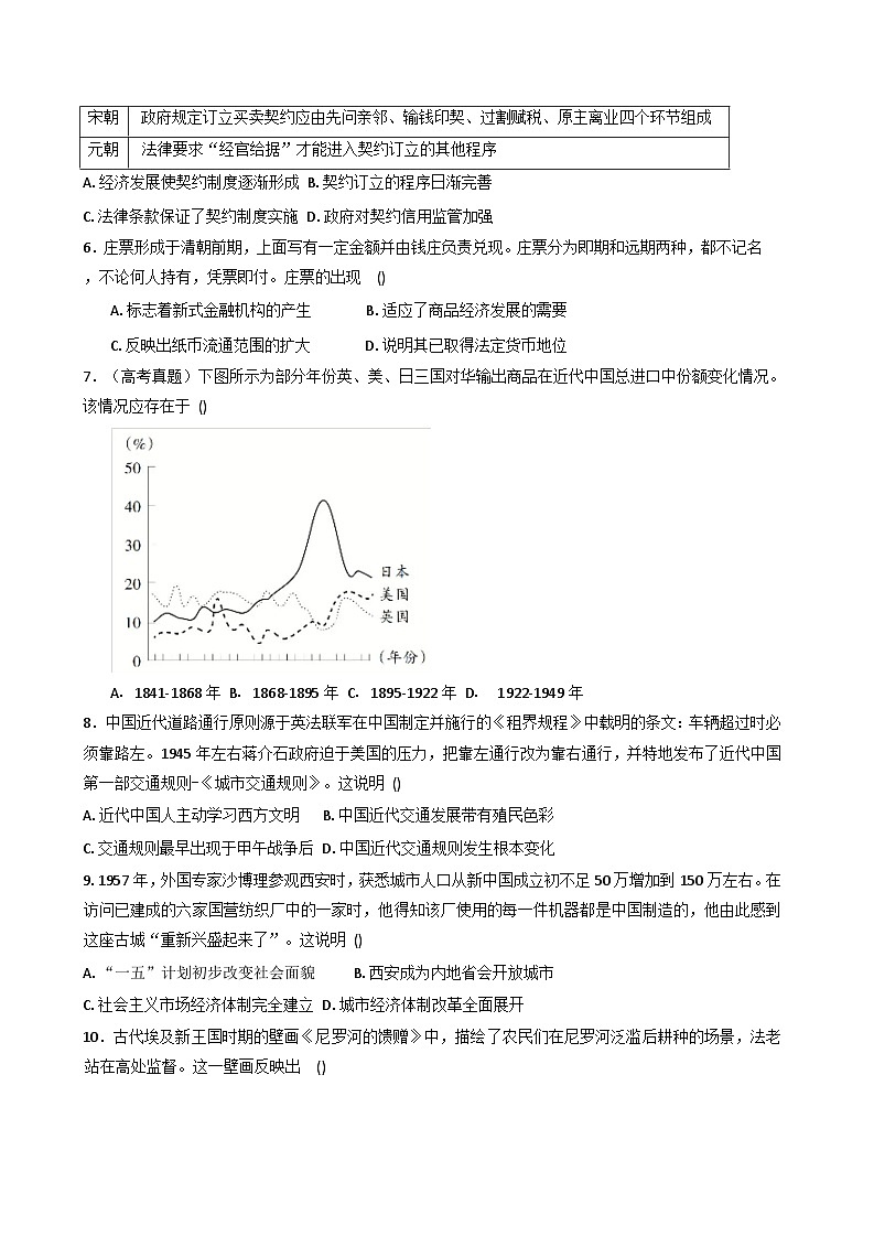2025—2026学年度山东省菏泽市鄄城县第一中学高二上学期第六次定时训练历史试题（解析版）第2页